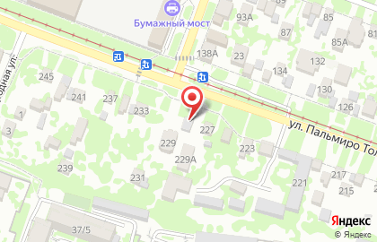 Шиномонтажная мастерская на улице Пальмиро Тольятти на карте