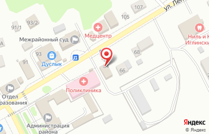 Магазин Выбор на улице Ленина на карте