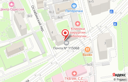 Ветеринарная клиника ЗооПорт на улице Ленинская Слобода на карте