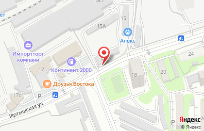 Зоомагазин на Иртышской, 15Б ст3 на карте