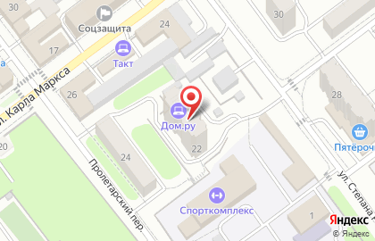 Дом.ru в Пролетарском переулке на карте