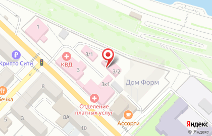 Областной кожно-венерологический диспансер Областной кожно-венерологический диспансер на улице Республики на карте