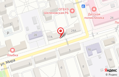 Фирменный магазин Белоречье в Шелехове на карте