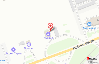 ЛУКОЙЛ-Центрнефтепродукт на Рыбинской улице на карте