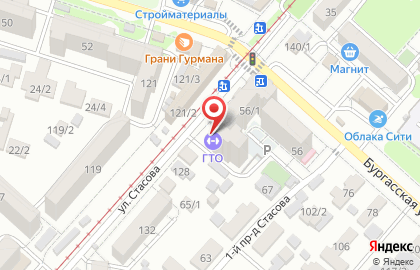 Магазин овощей и фруктов на улице Стасова на карте