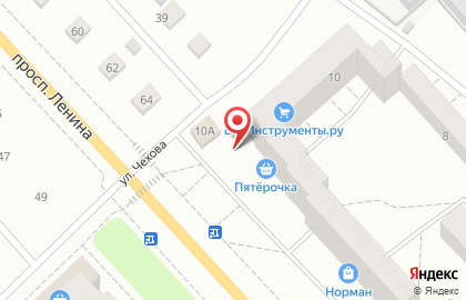 Магазин стройхозтоваров на проспекте Ленина на карте