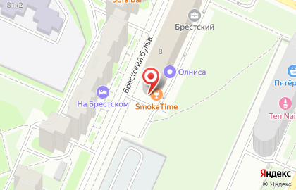 Абсолют Брестский в Красносельском районе на карте