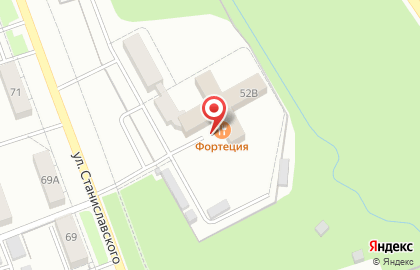 Парк-отель Фортеция на улице Станиславского на карте
