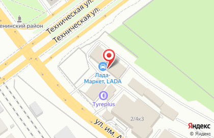 Производственно-торговая фирма Лада-Маркет в Кировском районе на карте