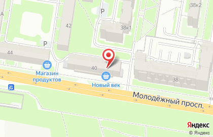 Нижегородский филиал Банкомат, БинБанк на Молодёжном проспекте на карте