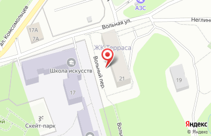 Строящийся жилой комплекс Терраса на карте