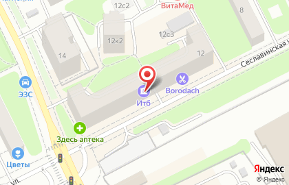 Барбершоп Borodach на улице Барклая на карте