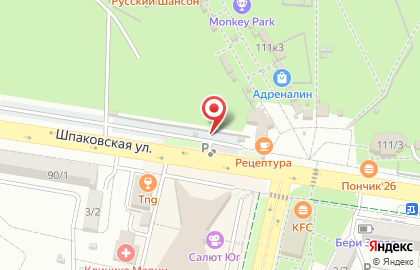 Автостоянка в Ставрополе на карте