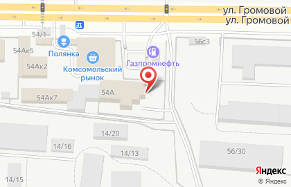 Строительно-монтажная компания Сотис-св в Комсомольском районе на карте