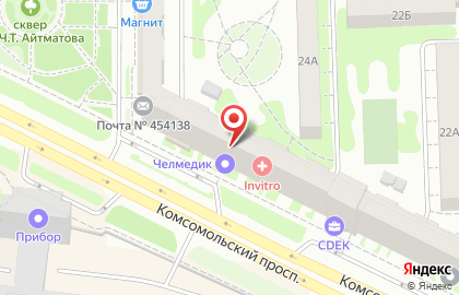 Электромонтажная компания Чел-Свет на Комсомольском проспекте на карте