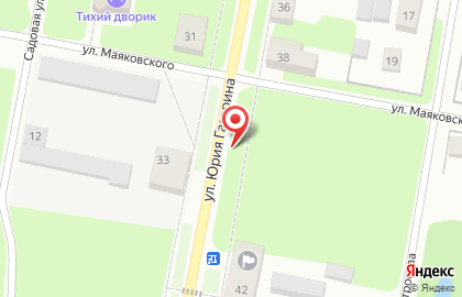 Каскад на улице Гагарина на карте