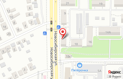 Салон красоты Мелисса на Новосибирской улице на карте
