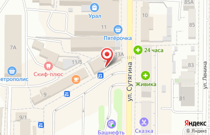 Микрофинансовая компания Деньга на улице Сутягина, 13а/2 на карте