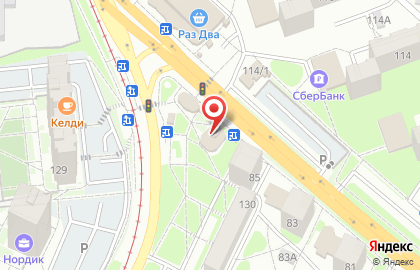 Перекресток в Кировском районе на карте