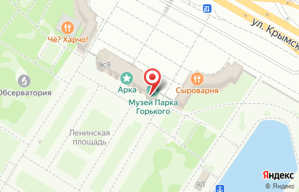 Центральный парк культуры и отдыха им. А.М. Горького на карте