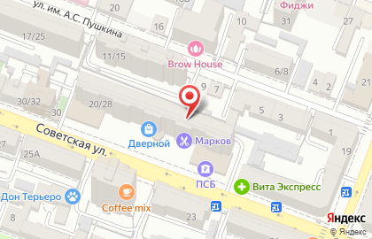 Воск на Советской улице на карте
