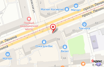 Салон оптики Уралнет на проспекте Ленина на карте