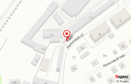 Автосервис Гамма-Сервис на Рельсовой улице на карте