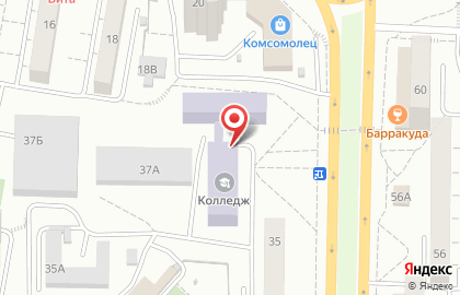 Тольяттинский техникум технического и художественного образования на улице Матросова на карте