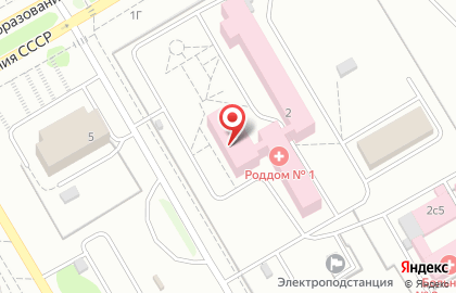 Красноярский межрайонный родильный дом №1 на Солнечном бульваре на карте