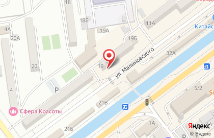 Магазин рыболовных принадлежностей Таймень на улице Малиновского на карте
