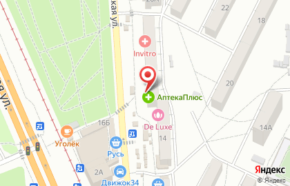 Универсам Пятёрочка на Краснополянской улице на карте
