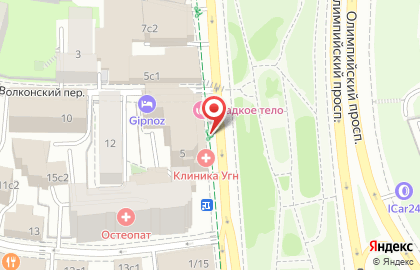 Настройка программ метро Новослободская на карте