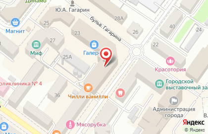 Компания Автосклад на бульваре Гагарина на карте