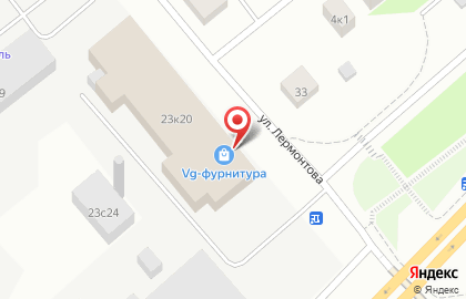 Магазин мебельных комплектующих VG на улице Лермонтова на карте