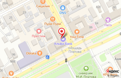 Альфа-Банк в Ростове-на-Дону на карте