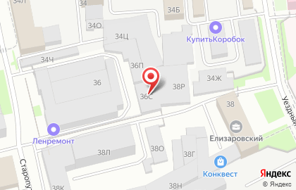 Торговая компания Пулковский Меридиан на проспекте Елизарова на карте