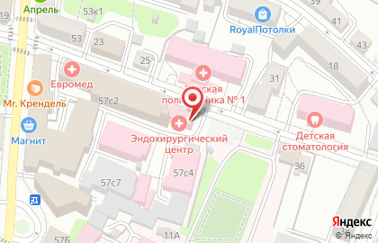Детская городская больница в Калуге на карте