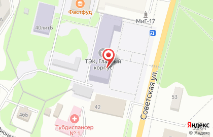 ТЭК на Советской улице на карте