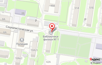 Детская библиотека №1 в Железнодорожном районе на карте
