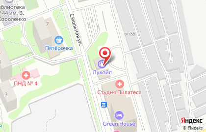 Автомойка Лукойл на метро Водный стадион на карте