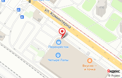 Магазин Мир пультов на улице Коминтерна на карте