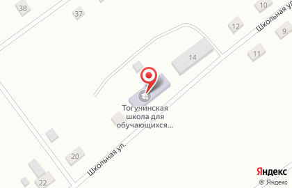 Тогучинская школа для обучающихся с ограниченными возможностями здоровья на карте