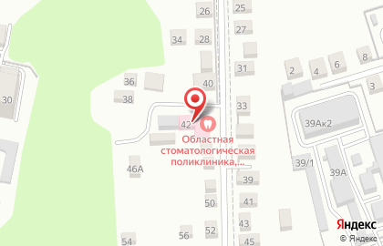 ГАУЗ КО Калужская областная стоматологическая поликлиника в Тульском переулке на карте