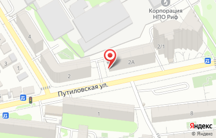 Продуктовый магазин Минутка на Путиловской улице на карте