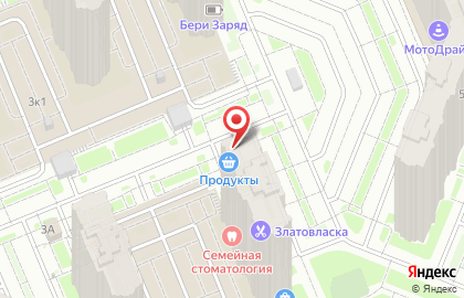 Продуктовый магазин на ул. Валерия Гаврилина, 3Б на карте