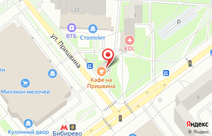 Цветочная база РосЦветТорг на улице Пришвина на карте