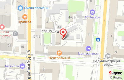 Курский визовый центр на карте