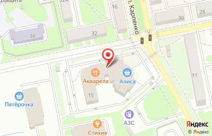 Кафе-ресторан итальянской кухни Aquarela на карте