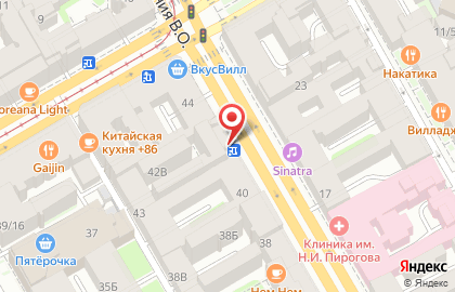 Суши-бар Суши Wok в Василеостровском районе на карте
