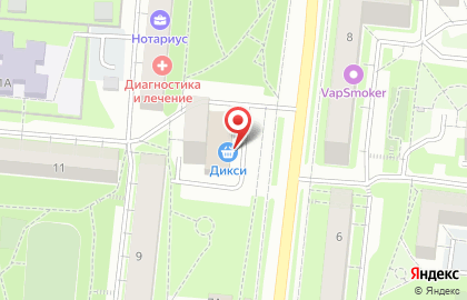 Цветочный салон Многоцветье на улице Ленина на карте